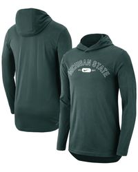 Nike - Michigan State Spartans Campus Performance Tri-blend Long Sleeve Hoodie T-shirt - Lyst