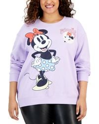 Disney - Trendy Plus Size Minnie Mouse Graphic-print Sweatshirt - Lyst