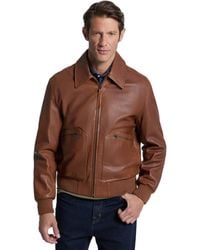 Ted Baker - Teddy Leather Bomber Jacket - Lyst
