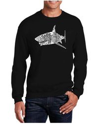LA Pop Art - Word Art Species Of Shark Crewneck Sweatshirt - Lyst