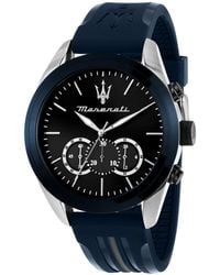 Maserati - Chronograph Satin Stainless Steel Watch - Lyst