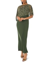Msk - Petite Beaded Overlay Gown - Lyst