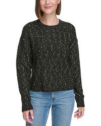 Calvin Klein - Crewneck Long-sleeve Lurex Sweater - Lyst