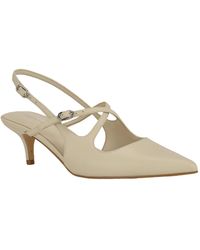 Calvin Klein - Vierra Strappy Slingback Kitten Heel Pumps - Lyst