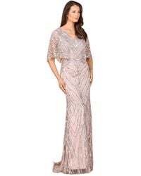 Lara - Cape Sleeve Mermaid Gown - Lyst