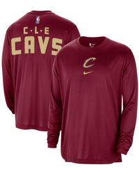 Nike - Distressed Cleveland Cavaliers 2023/24 City Edition Authentic Pregame Performance Long Sleeve Shooting T-shirt - Lyst