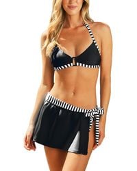 CUPSHE - Striped Bikini Set - Lyst