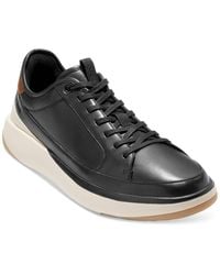 Cole Haan - Grandprã ̧ All Day Leather Lace-up Court Sneakers - Lyst