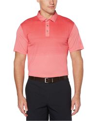 puma men's heather gradient golf polo