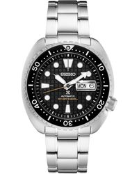 Seiko - Automatic Prospex King Turtle Stainless Steel Bracelet Watch 45mm - Lyst