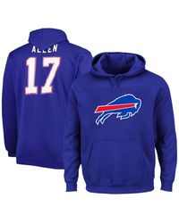 Fanatics - Josh Allen Buffalo Bills Big And Tall Fleece Name And Number Pullover Hoodie - Lyst