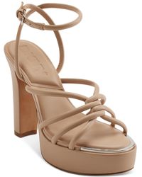 DKNY - Delicia Strappy Knotted Platform Sandals - Lyst