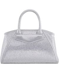 Nina - All Over Crystal Satchel Bag - Lyst