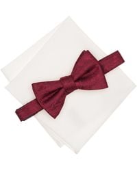 BarIII - Kingston Tonal Floral Bow Tie And Pocket Square Set - Lyst