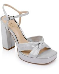 Badgley Mischka - Valencia Square Toe Evening Platform Sandals - Lyst