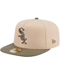 KTZ - Light Beige/olive Chicago White Sox Two-tone Color Pack A-frame 59fifty Fitted Hat - Lyst