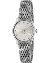 Gucci - Ya1265019 G-timeless Slim Stainless Steel Watch - Lyst