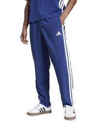 adidas - Stanford Essential Three-stripes Open Hem Track Pants - Lyst