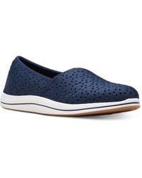 Clarks - Cloudsteppers Breeze Emily Perforated Loafer Flats - Lyst