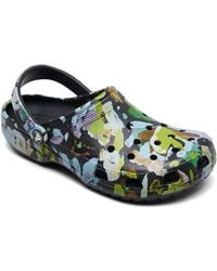 Crocs™ - Classic Painted Floral Clogs From Finish Line - Lyst
