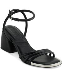 DKNY - Trixie Ankle-strap Block-heel Sandals - Lyst