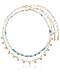 Ettika - Morocco Beaded 18k Gold Plated Necklace Set - Lyst