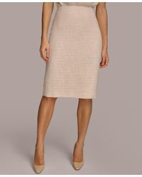 Donna Karan - Tweed Pencil Skirt - Lyst