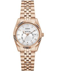 Guess - Quartz -tone Stainless Steel Watch 34mm - Lyst