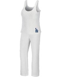 WEAR by Erin Andrews - Los Angeles Dodgers Cozy Lounge Tank Top And Pants Set - Lyst