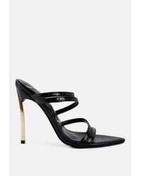 LONDON RAG - New Affair Croc Strappy High Heel Sandals - Lyst