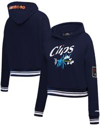 Pro Standard - La Clippers 2023/24 City Edition Cropped Pullover Hoodie - Lyst