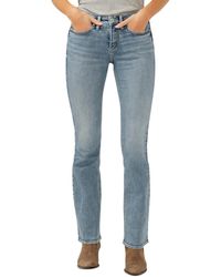 Silver Jeans Co. - Suki Mid Rise Curvy Fit Slim Bootcut Jeans - Lyst