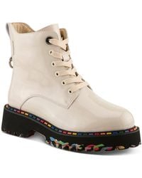 Spring Step - Mistique Waterproof Leather Lace-up Rain Boot - Lyst