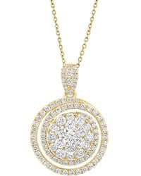 Effy - Effy Lab Grown Diamond Spiral Cluster 18" Pendant Necklace (2-5/8 Ct. T.w. - Lyst