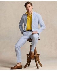 Polo Ralph Lauren - Seersucker Suit Jacket Mesh Polo Pants Belt Penny Loafers - Lyst