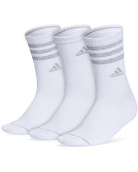 adidas - 3-pk. Cushioned 3-stripe 3.0 Crew Socks - Lyst