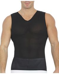 Instaslim - Big & Tall Power Mesh Compression Sleeveless V-neck Shirt - Lyst