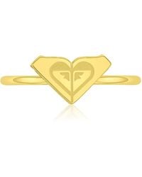Roxy - Waterproof Yellow Triangular Heart Ring - Lyst