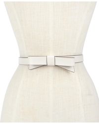 Kate Spade - Leather Bow Belt - Lyst