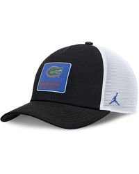 Nike - Black/white Florida Gators 2025 On-field Rise Engineered Trucker Adjustable Hat - Lyst