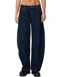 Edikted - Jillian Low Rise Oversized Barrel Jeans - Lyst