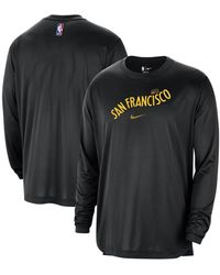 Nike - Distressed Golden State Warriors 2023/24 City Edition Authentic Pregame Performance Long Sleeve Shooting T-shirt - Lyst