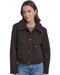 Levi's - Laydown Collar Cropped Boucle Work Jacket - Lyst
