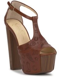 Jessica Simpson - Dany Platform Block-heel Sandals - Lyst