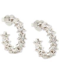 Kate Spade - Space Cadet Cubic Zirconia Star C-hoop huggies Earrings - Lyst