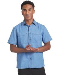 DKNY - Chambray Button-up Shirt - Lyst