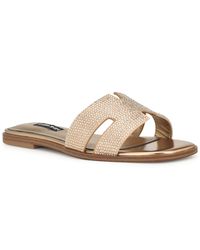 Nine West - Giselleh Embellished Flat Sandals - Lyst