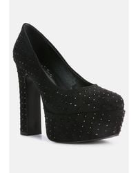 Rag & Co - Poppins Glinting Platform High Pumps - Lyst