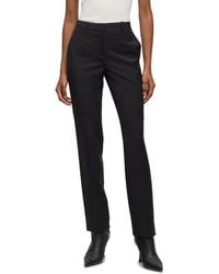BOSS - Boss By Wool Regular-fit High-rise Pants - Lyst