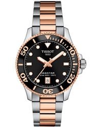 Tissot - Swiss Seastar 1000 Two-tone Stainless Steel Bracelet Watch 36mm - Lyst